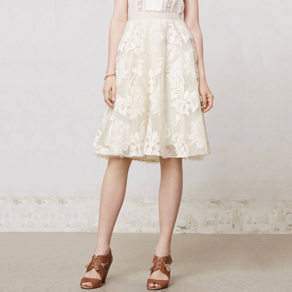 Super Rare Yoana Baraschi Emeline Tulle Skirt, Cream, OP